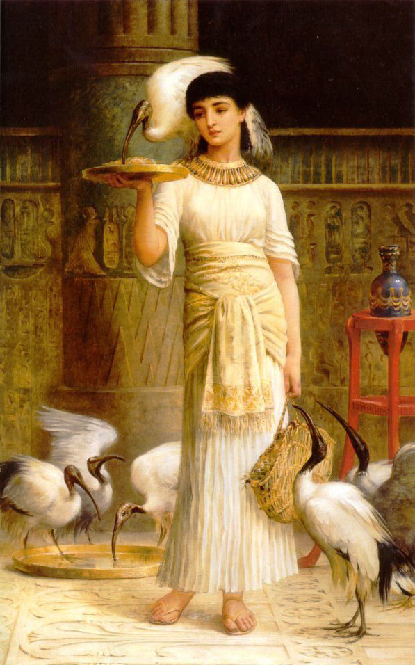Edwin Long_1888_Alethe Attendant of the Sacred Ibis in the Temple of Isis at Memphis.jpg